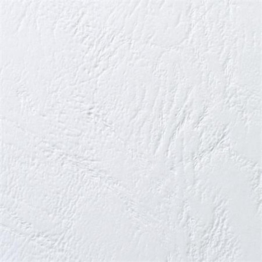 Zadná strana, A4, 250g, kožený vzor, GBC "LeatherGrain", biela