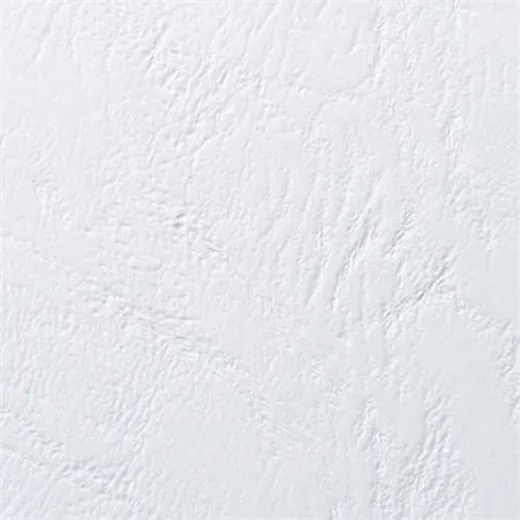 Zadná strana, A4, 250g, kožený vzor, GBC "LeatherGrain", biela