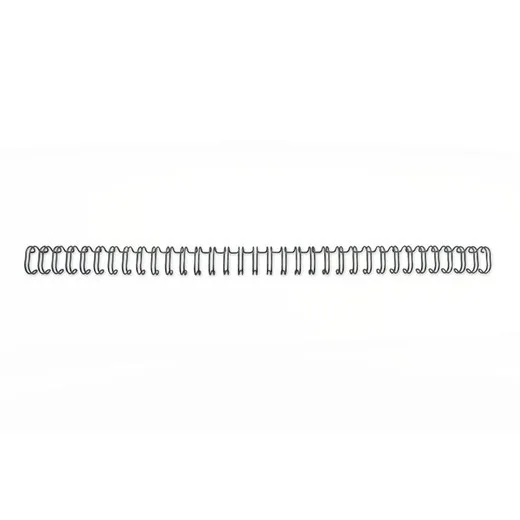 Hrebeň, kovový, 3:1, 8 mm, 70 listov, GBC "WireBind", čierny