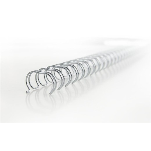 Hrebeň, kovový, 3:1, 8 mm, 70 listov, GBC "WireBind", strieborný