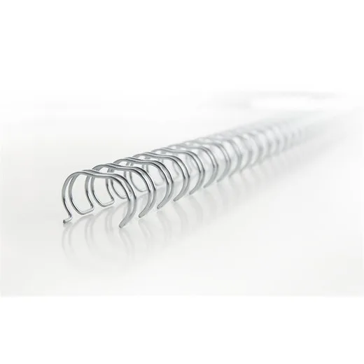 Hrebeň, kovový, 3:1, 8 mm, 70 listov, GBC "WireBind", strieborný