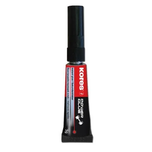 Sekundové lepidlo, 3 g, KORES "Power Glue"