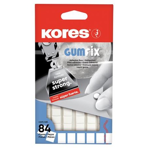 Lepiaca hmota, 84 kociek/balenie, KORES "Gumfix"