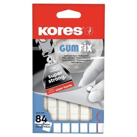 Lepiaca hmota, 84 kociek/balenie, KORES "Gumfix"