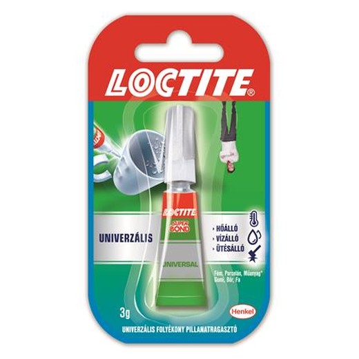 Sekundové lepidlo, 3 g, HENKEL "Loctite Super Bond Liquid"