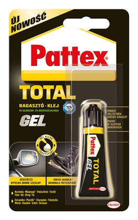 Sekundové lepidlo, gél, 8 g, HENKEL "Pattex Total Gel"
