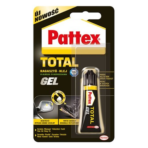 Sekundové lepidlo, gél, 8 g, HENKEL "Pattex Total Gel"
