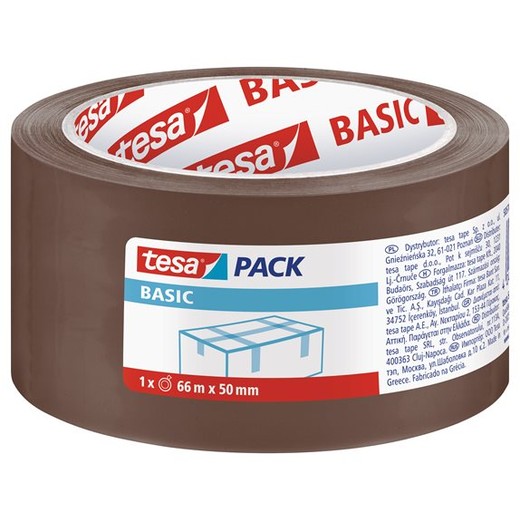 Baliaca páska, 50 mm x 66 m, TESA "Basic", hnedá