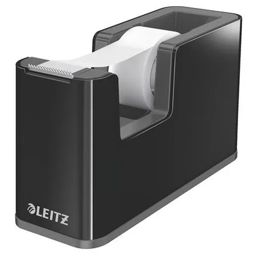 Dispenzor na lepiacu pásku, stolný, naplnený, LEITZ "Duo", čierny