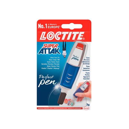 Sekundové lepidlo, 3 g, HENKEL "Loctite Super Bond CREATIVE Perfect Pen"