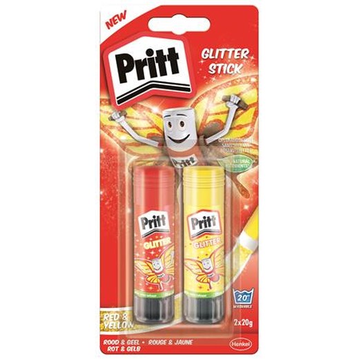 Lepiaca tyčinka, 2x20 g, glitrová, HENKEL "Pritt"