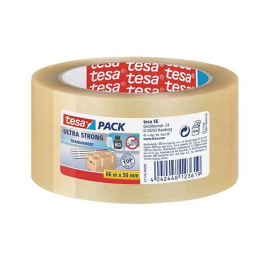 Baliaca páska, 50 mm x 66 m, TESA "Ultra Strong", priesvitná