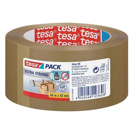 Baliaca páska, 50 mm x 66 m, TESA "Ultra Strong", hnedá