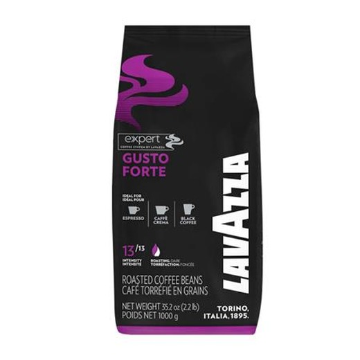 Káva, pražená, zrnková, 1000 g, LAVAZZA "Gusto Forte"
