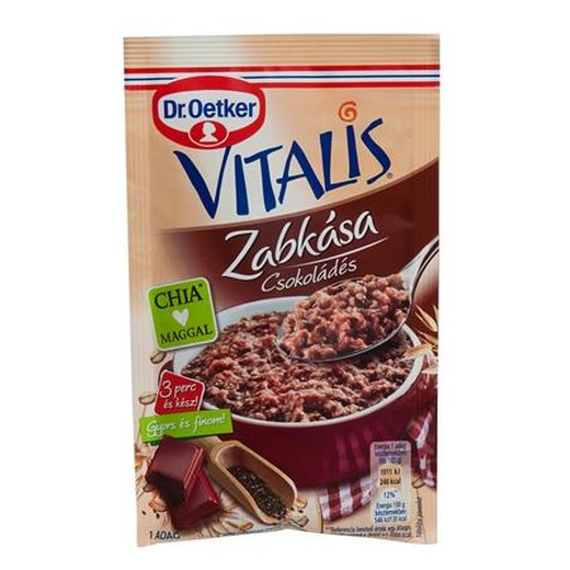 Ovsená kaša, 60 g, DR. OETKER, "Vitalis", čokoládová