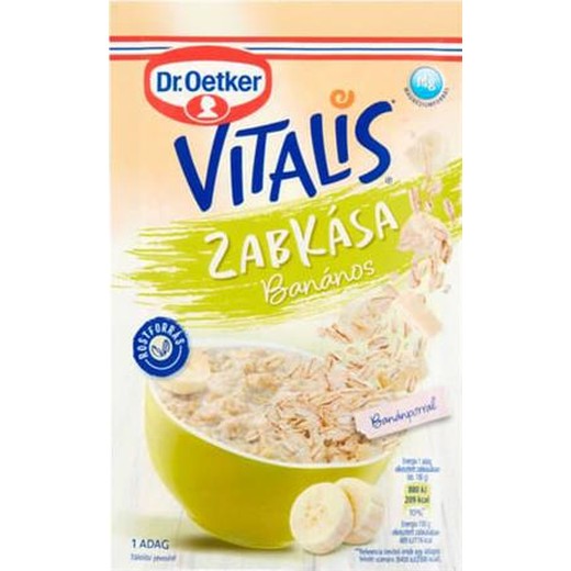 Ovsená kaša, 55 g, DR. OETKER, "Vitalis", banánová