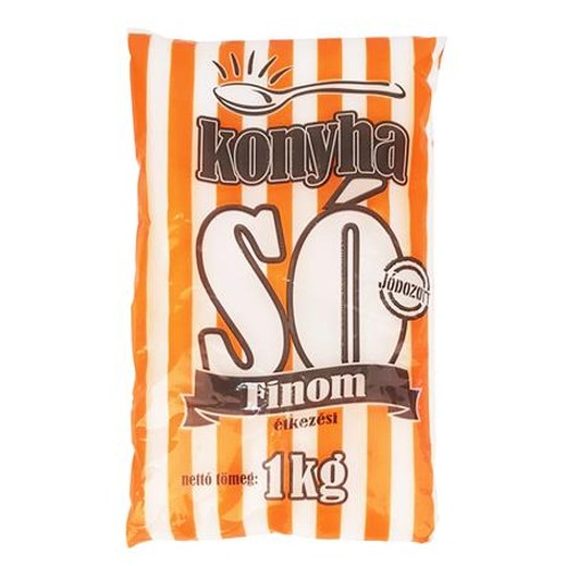 Kuchynská soľ, jemná, jódovaná