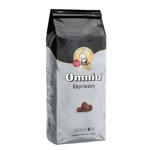 Káva, pražená, zrnková, talianske praženie, 1000 g, DOUWE EGBERTS „Omnia Espresso“