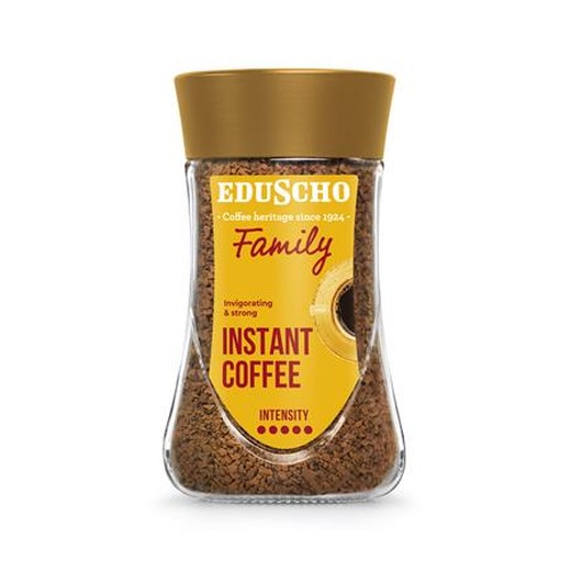Instantná káva, 200 g, v sklenenej dóze, EDUSCHO "Family"