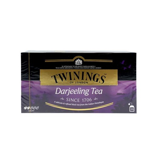 Čierny čaj, 25x2 g, TWININGS "Darjeeling"
