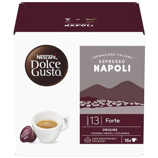 Kávové kapsule, 16 ks, NESCAFÉ DOLCE GUSTO "Espresso Napoli"