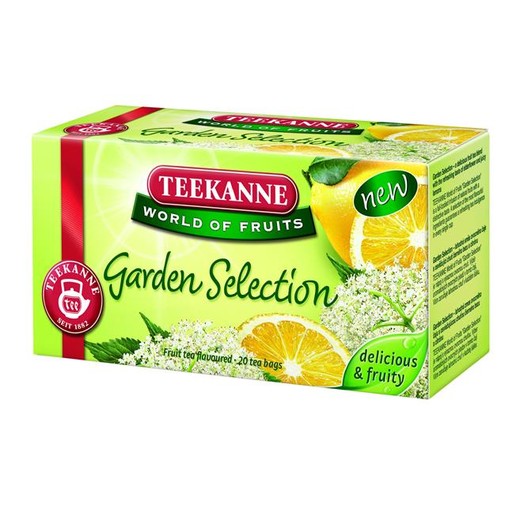 Ovocný čaj, 20x2,25 g, TEEKANNE "Garden Selection", baza-citrón