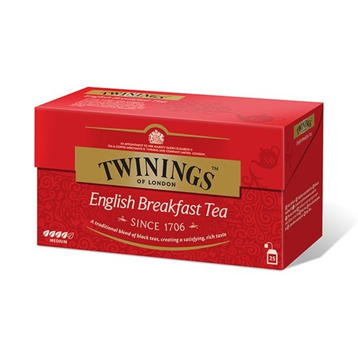 Čaj Twinings "English Breakfast", 12x25*2g