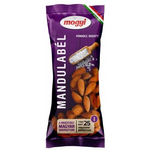 Mandle, pražené, slané, 80 g