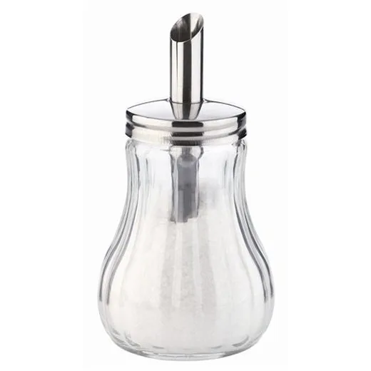 Cukornička s dávkovačom, sklenená, 150 ml
