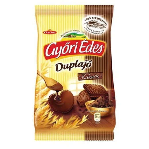 Sušienky "Győri édes duplajó", kakaové, máčané v čokoláde