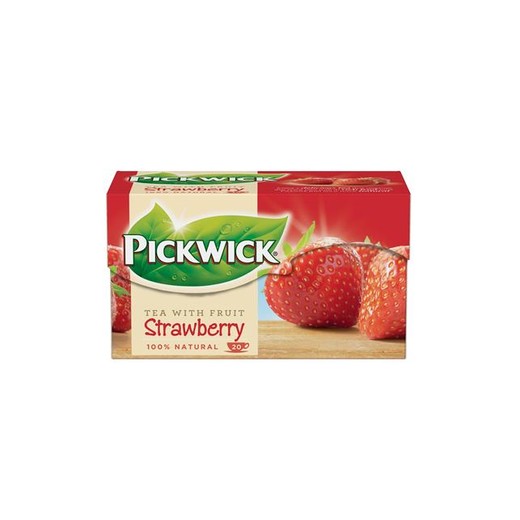 Čierny čaj, 20x1,5 g, PICKWICK, jahoda