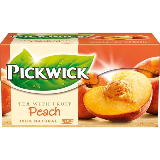 Čierny čaj, 20x1,5 g, PICKWICK, broskyňa