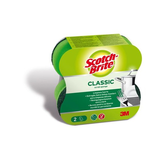 3M "Scotch -Brite" tvarovaná špongia, šetrná k pokožke