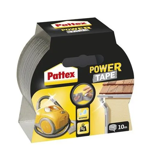 Lepiaca páska, 50 mm x 10 m, HENKEL "Pattex Power Tape", strieborná