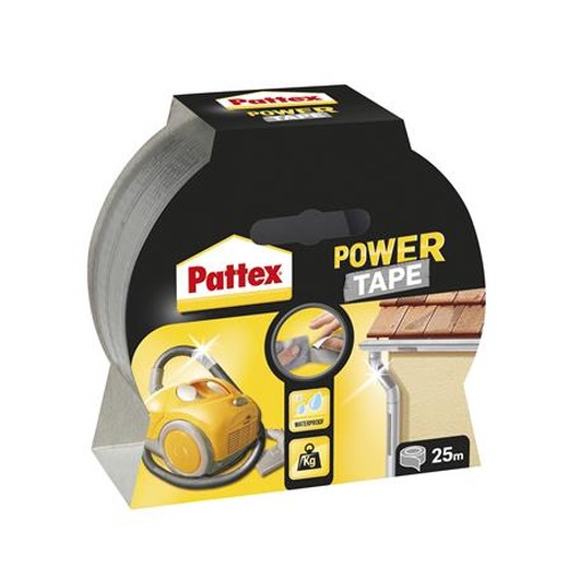Lepiaca páska, 50 mm x 25 m, HENKEL "Pattex Power Tape", strieborná