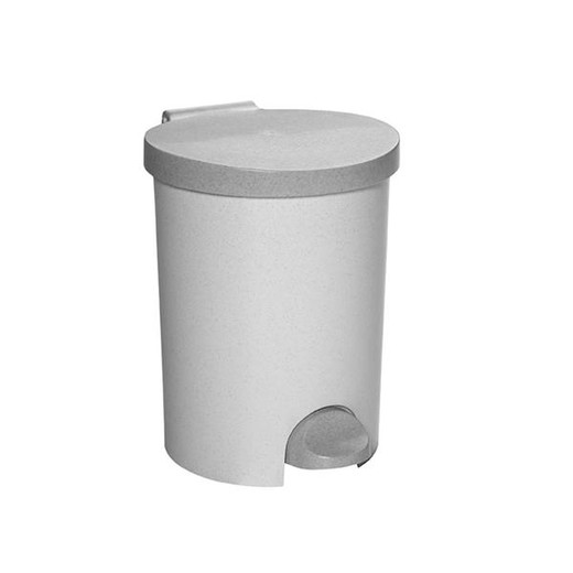 Odpadkový kôš, s pedálom, plastový, 15 l, CURVER, strieborno šedá
