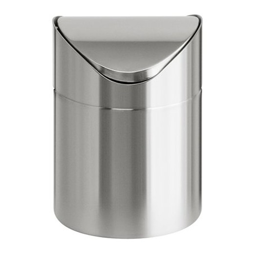 Odpadkový kôš, 1,5 l, nehrdzavejúca oceľ, stolový, VEPA BINS, strieborná