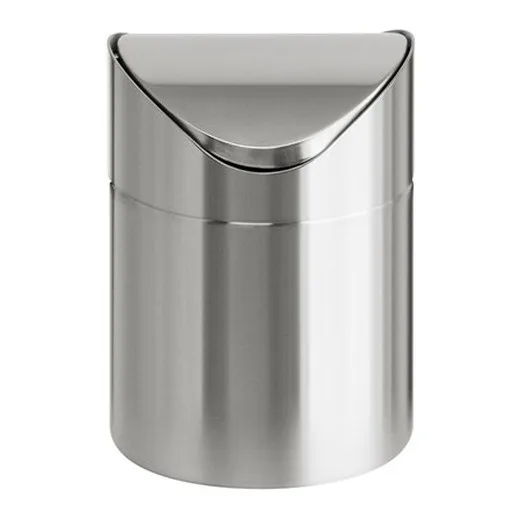 Odpadkový kôš, 1,5 l, nehrdzavejúca oceľ, stolový, VEPA BINS, strieborná