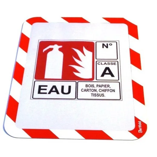 Informačný rám, samolepiaca zadná strana, A4, DJOIS "Magneto Safety", červená-biela