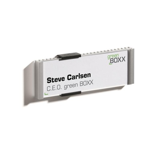 Informačná tabuľka, 149x52,5 mm, DURABLE "INFO SIGN", strieborná