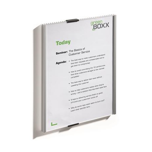 Informačná tabuľka, 210x297 mm, DURABLE "INFO SIGN", strieborná
