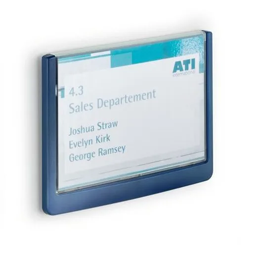 Informačná tabuľka, 149x105,5 mm, DURABLE "CLICK SIGN", modrá