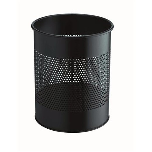 Odpadkový kôš, kovový, 15 l, DURABLE, čierna