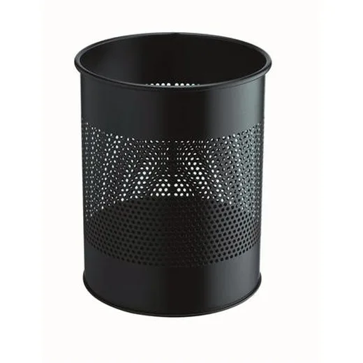 Odpadkový kôš, kovový, 15 l, DURABLE, čierna