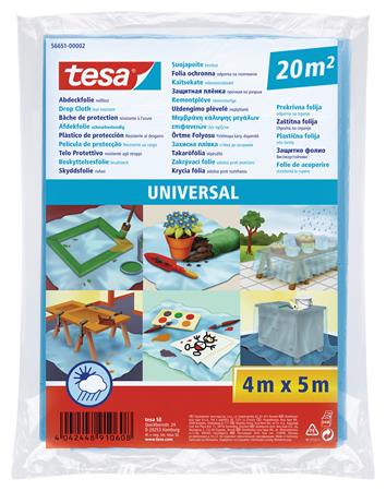 Zakrývacia fólia, 5 m x 4 m, TESA "Universal"