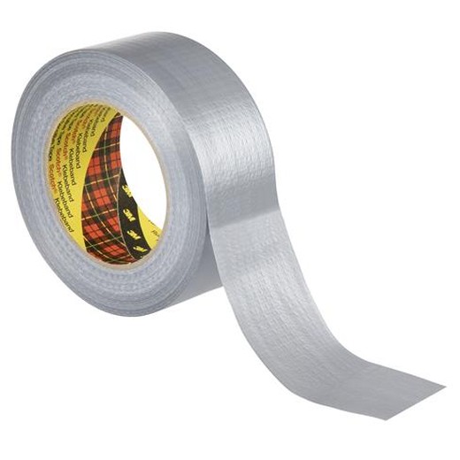 Lepiaca páska, vynilová, 48 mm x 50 m, 3M SCOTCH "Duct", strieborná