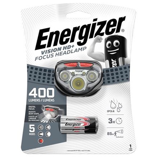 Lampa na hlavu, 3 LED, 3xAAA, ENERGIZER "Vision HD+ Focus"