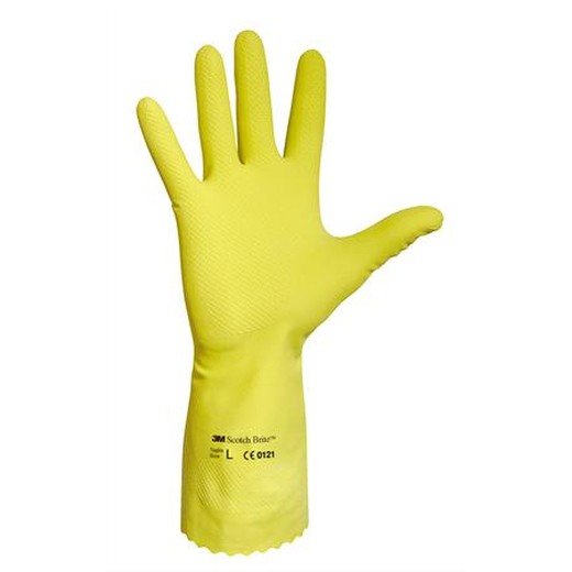 Latexové rukavice, žlté, veľkosť: 9
