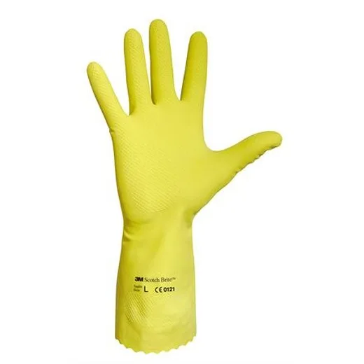 Latexové rukavice, žlté, veľkosť: 9
