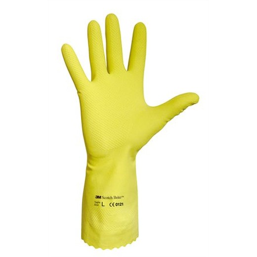 Latexové rukavice, žlté, veľkosť: 7